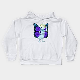 Butterfly with Goggles Kids Hoodie